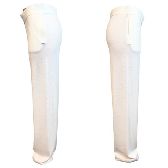 RAMY BROOK Ivory Knit Rowan Sweater Pant SZ L $325 - Picture 4 of 9